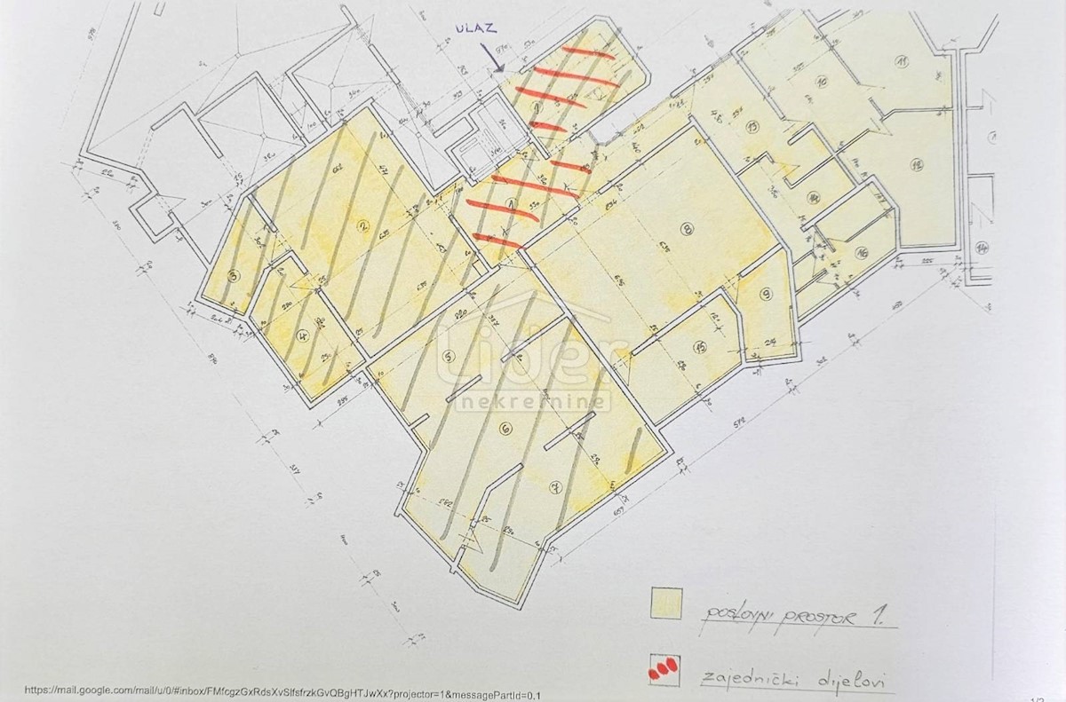 Commerciale Podmurvice, Rijeka, 184m2