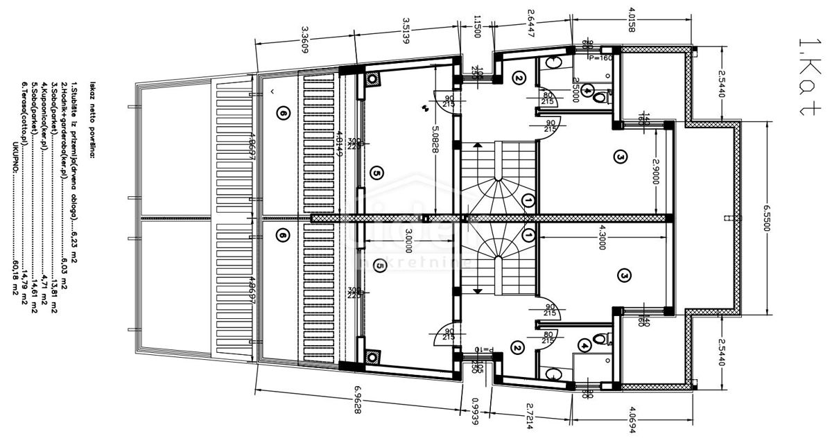 Kostrena, appartamento con garage e piscina in villa di lusso