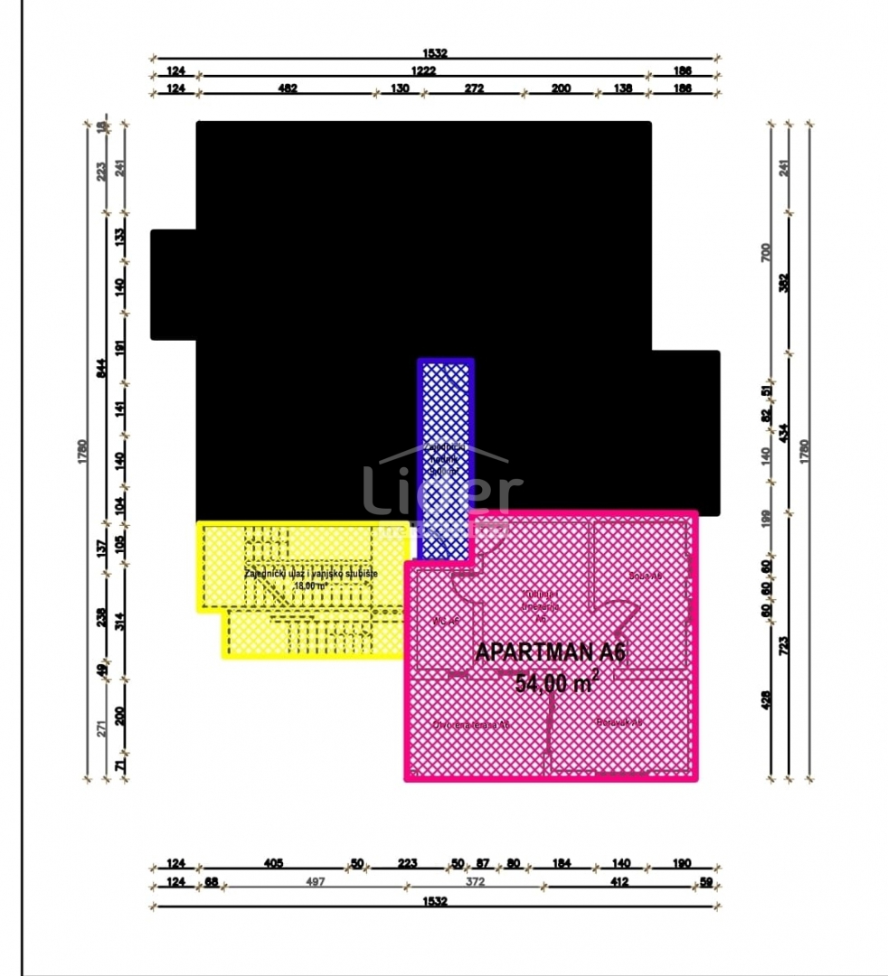 Appartamento per vacanze Pag, 54m2