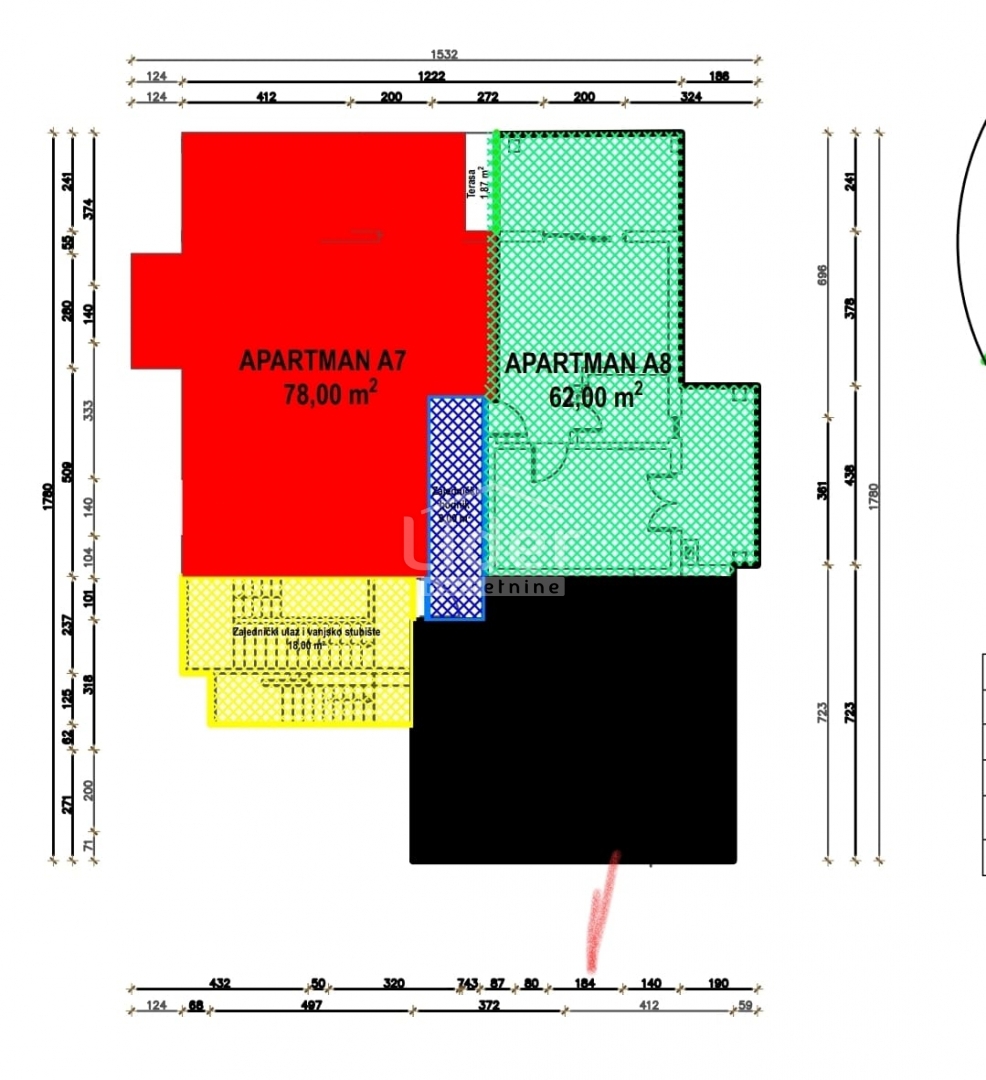 Appartamento per vacanze Pag, 54m2
