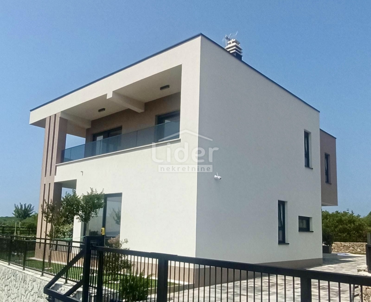 KORNIĆ (KRK) Villa nuova con piscina e vista mare 
