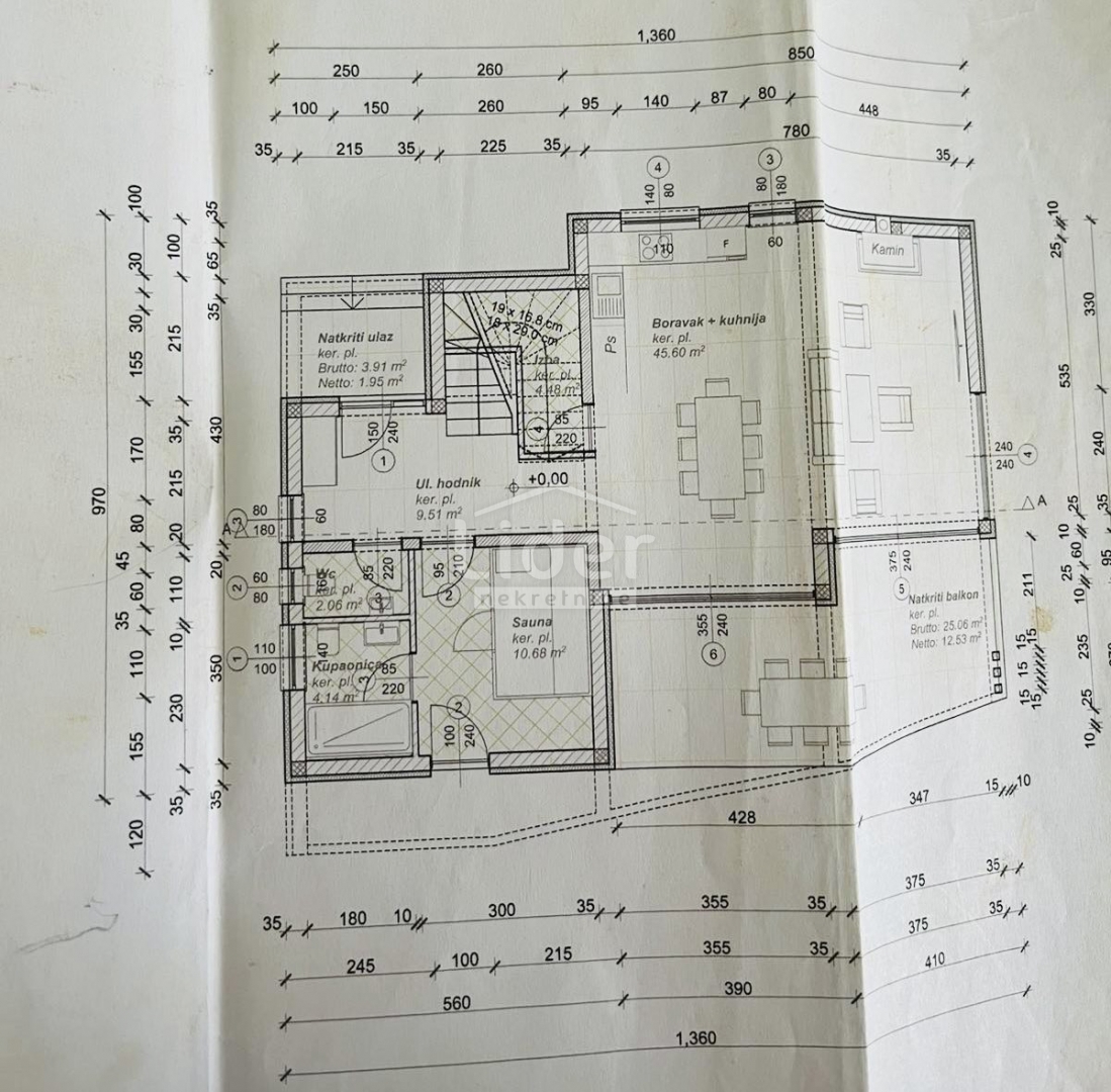 KORNIĆ (KRK) Villa nuova con piscina e vista mare 