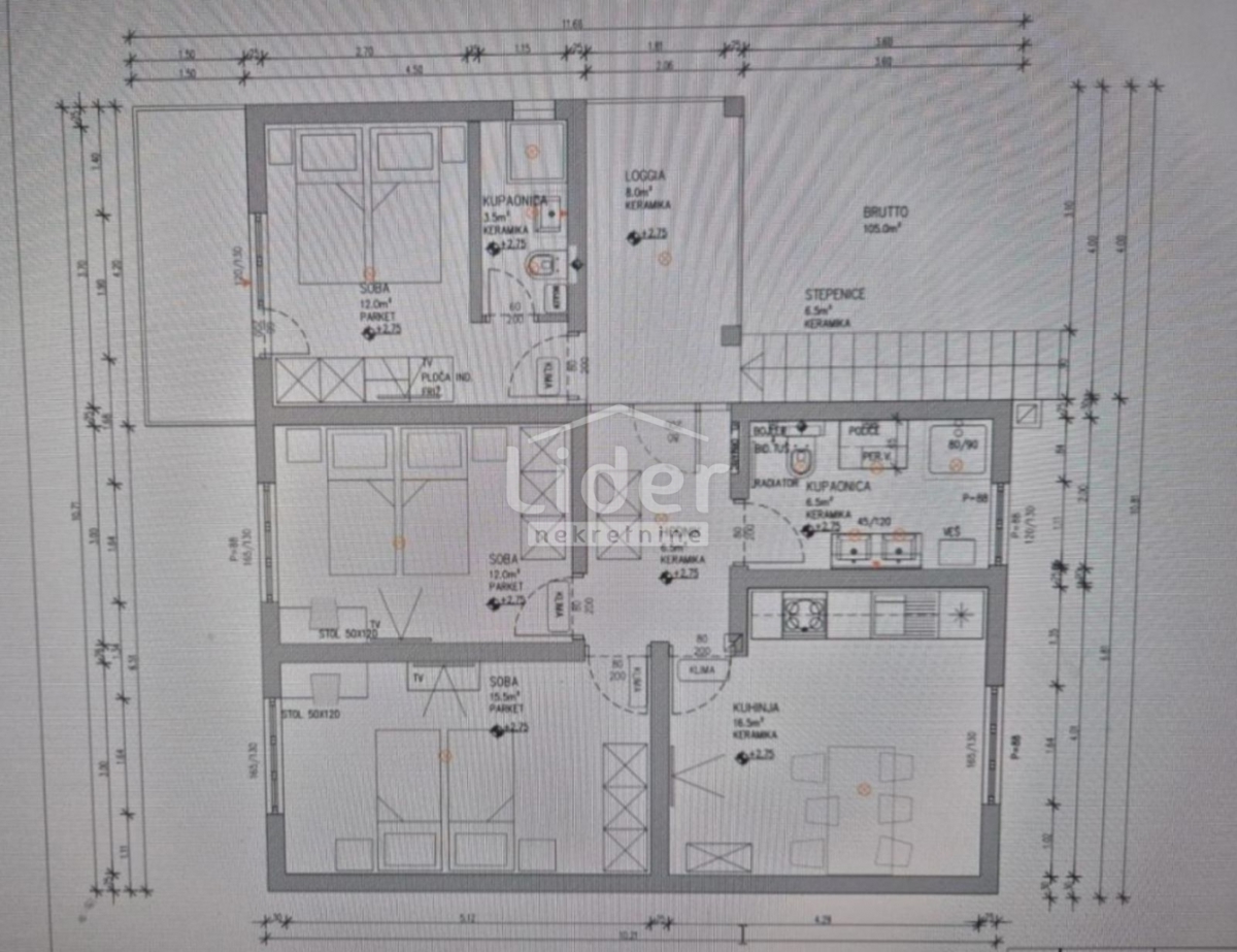 Appartamento Mali Lošinj, 88,80m2