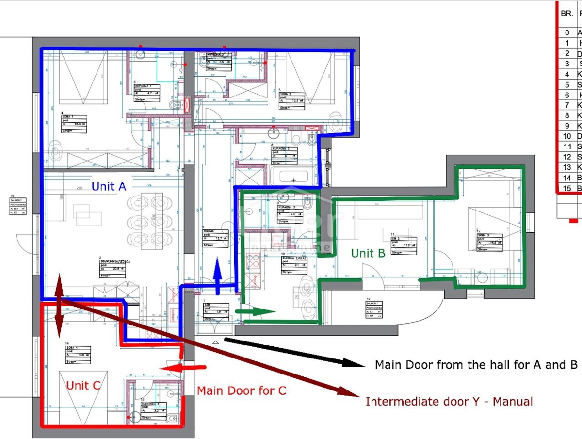 Appartamento Centar, Rijeka, 156,14m2