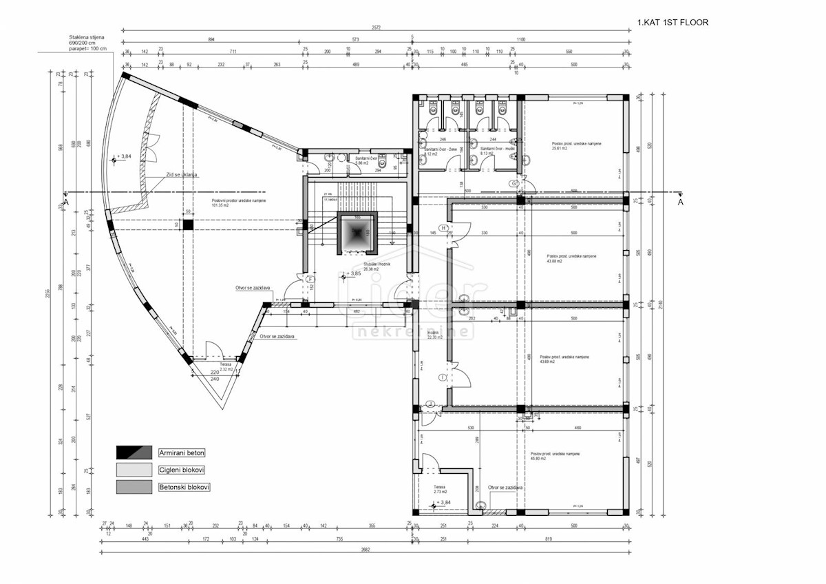 ROVINJ Business space of 1260 m2 on 1650 m2 of land