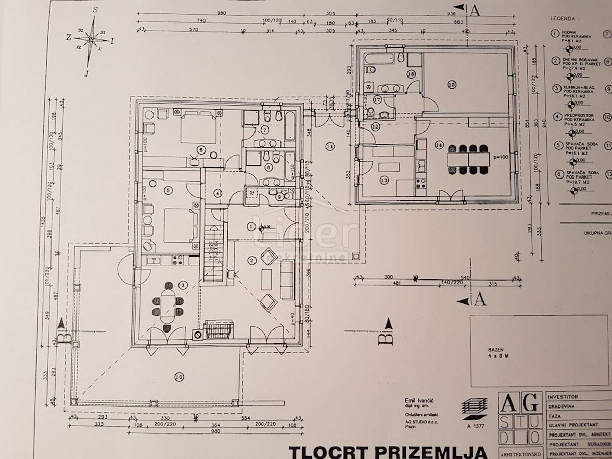 Terreno Lindar, Pazin - Okolica, 2.000m2