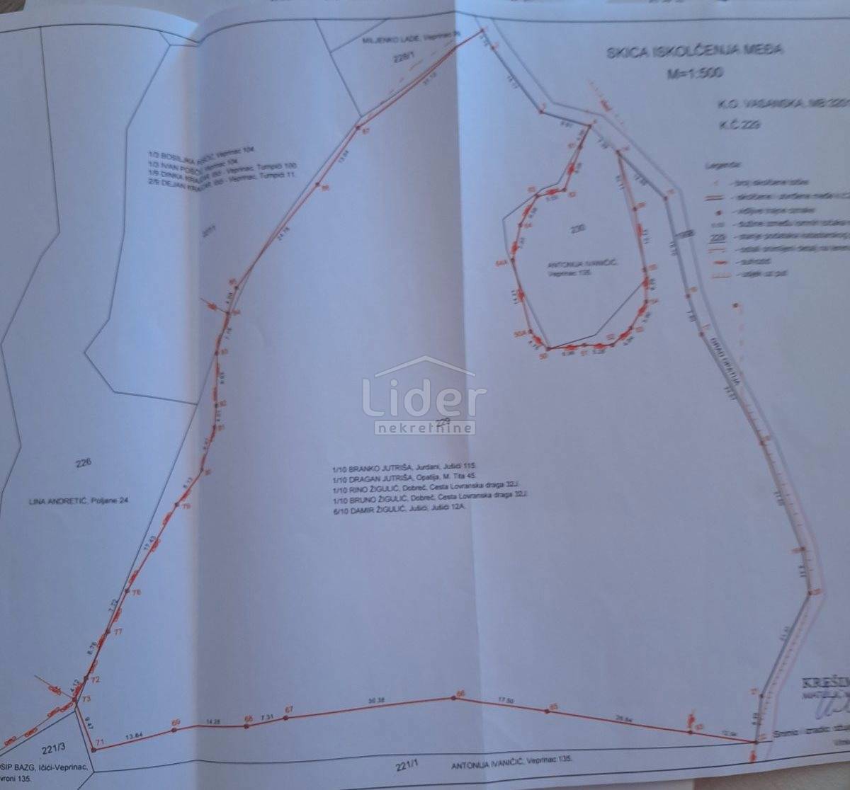Terreno Veprinac, Opatija - Okolica, 12.040m2