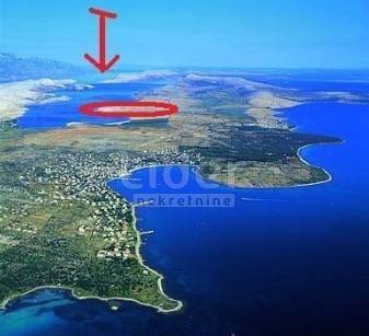 Terreno Pag, 134.803m2, nelle immediate vicinanze della spiaggia di Zrće, 1° FILA DAL MARE