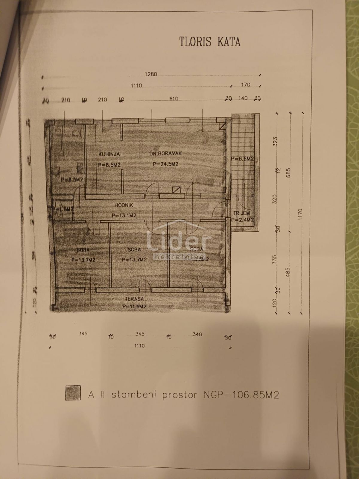 Appartamento Pag, 106,85m2