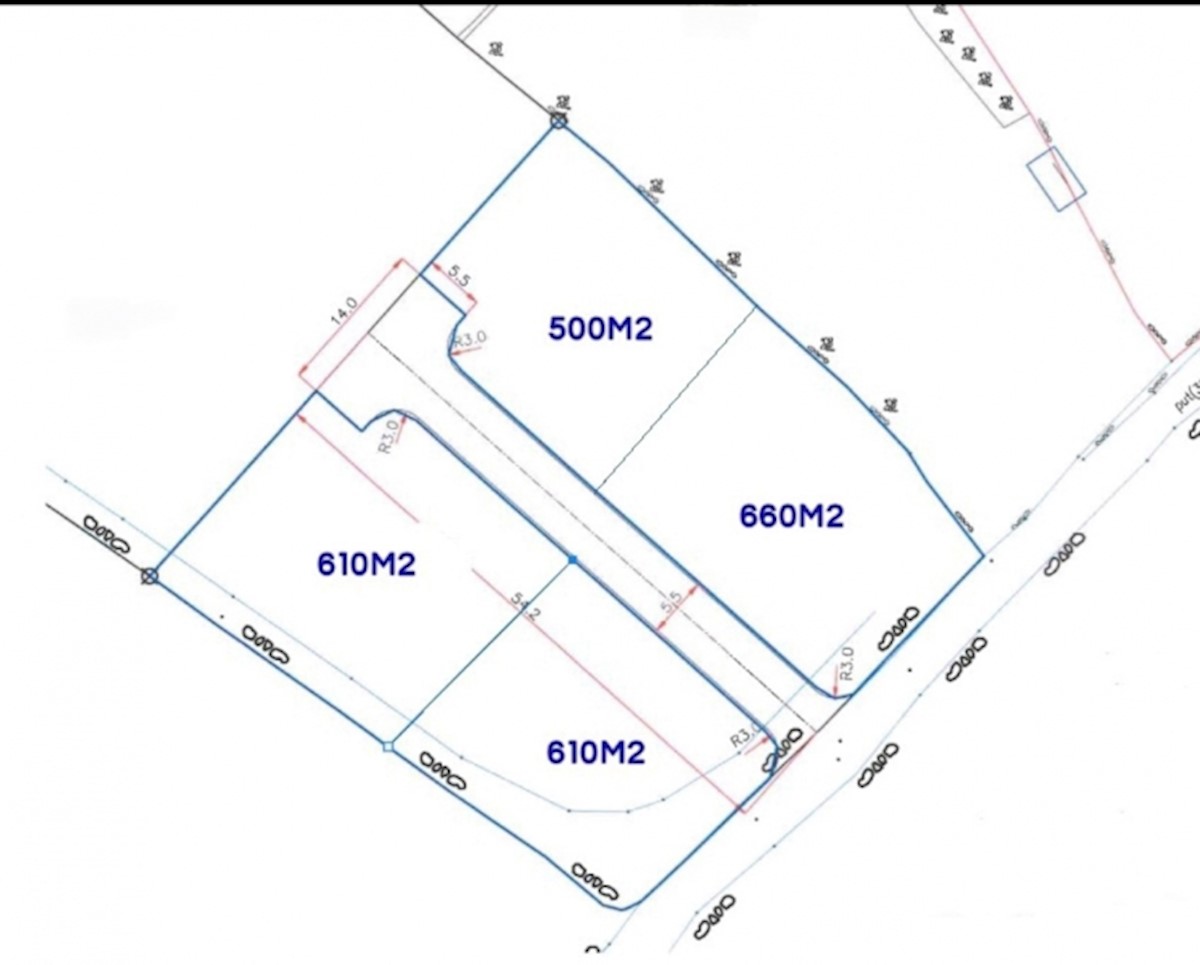 Terreno Koromačno, Raša, 500m2