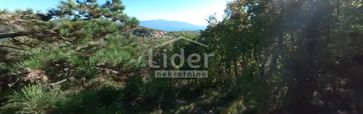 BRSEČ Terreno con una bellissima vista sul mare
