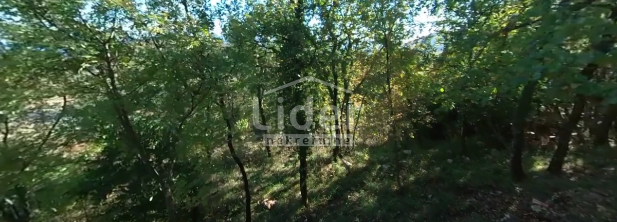 BRSEČ Terreno con una bellissima vista sul mare