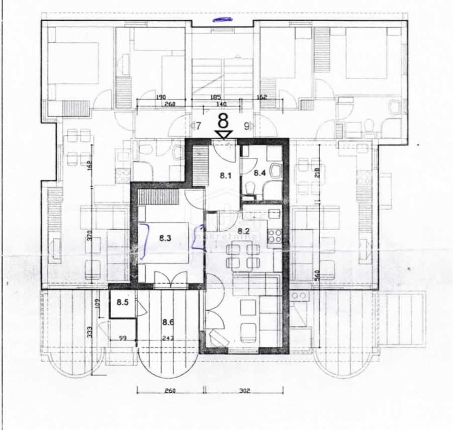 Appartamento per vacanze Novalja, 56,07m2