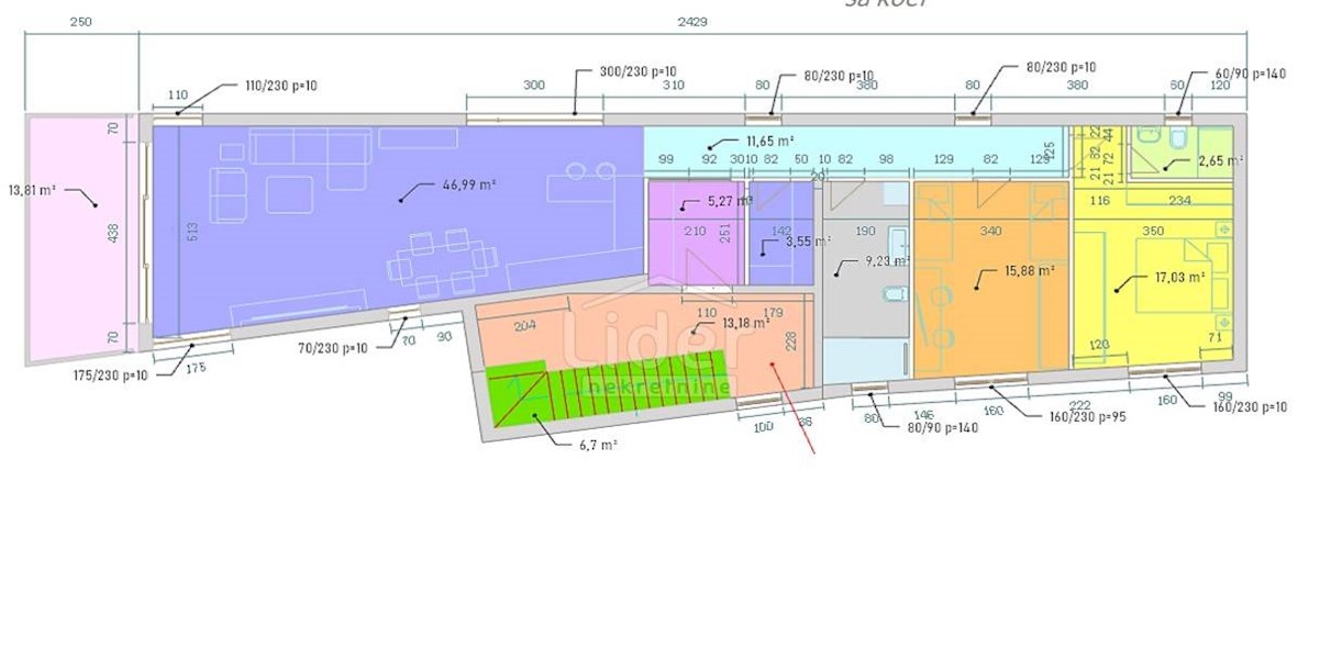 Appartamento Kostrena, 119,16m2