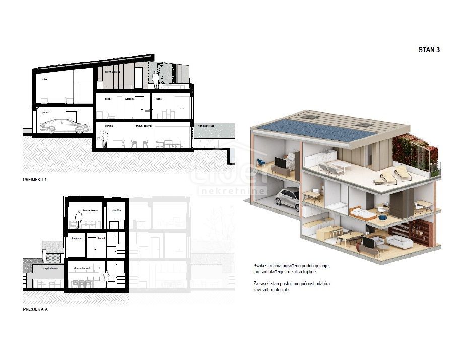 Appartamento Kostrena, 198m2