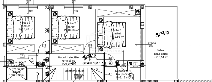 Appartamento Oprić, Opatija - Okolica, 124m2