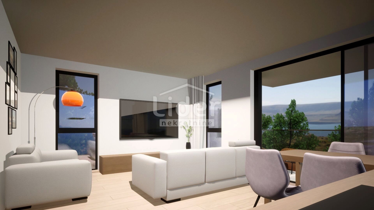 Appartamento per vacanze Povljana, 68,90m2