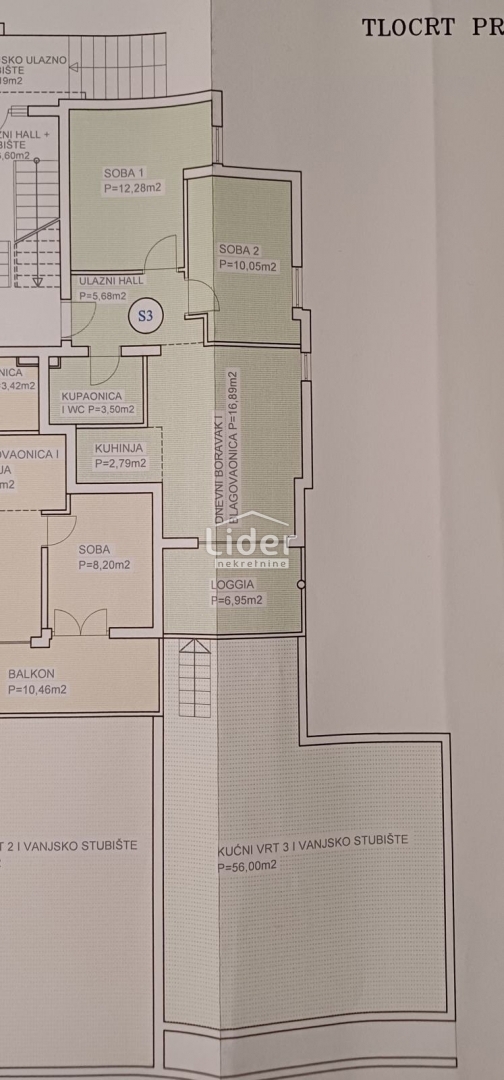 Appartamento per vacanze Novalja, 62m2