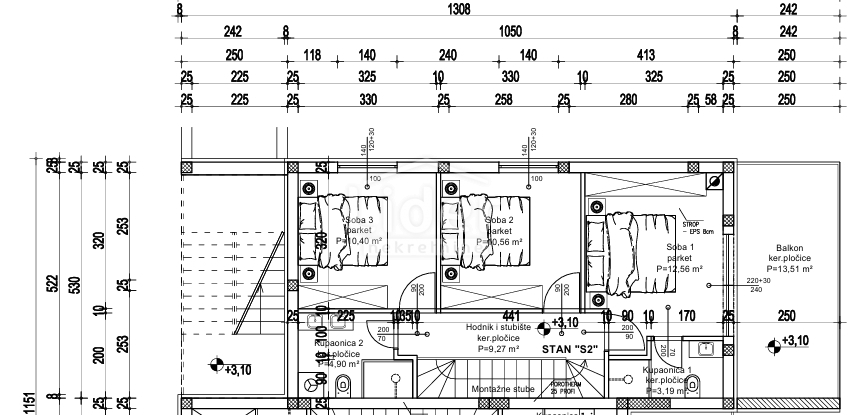 Appartamento Ika, Opatija - Okolica, 112m2