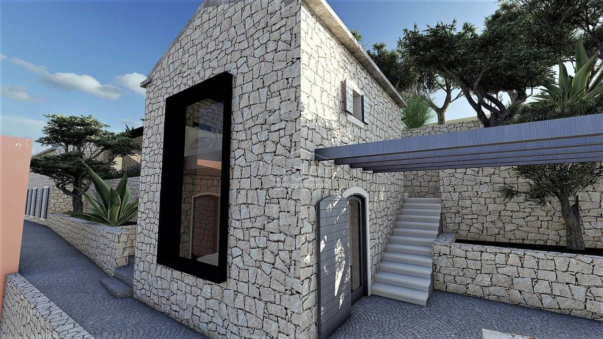 MOŠĆENIČKA DRAGA, 2 case in pietra, a 2,4 km dal mare