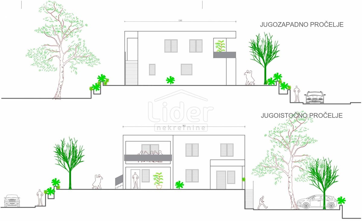 KASTAV Nuova costruzione con garage e giardino