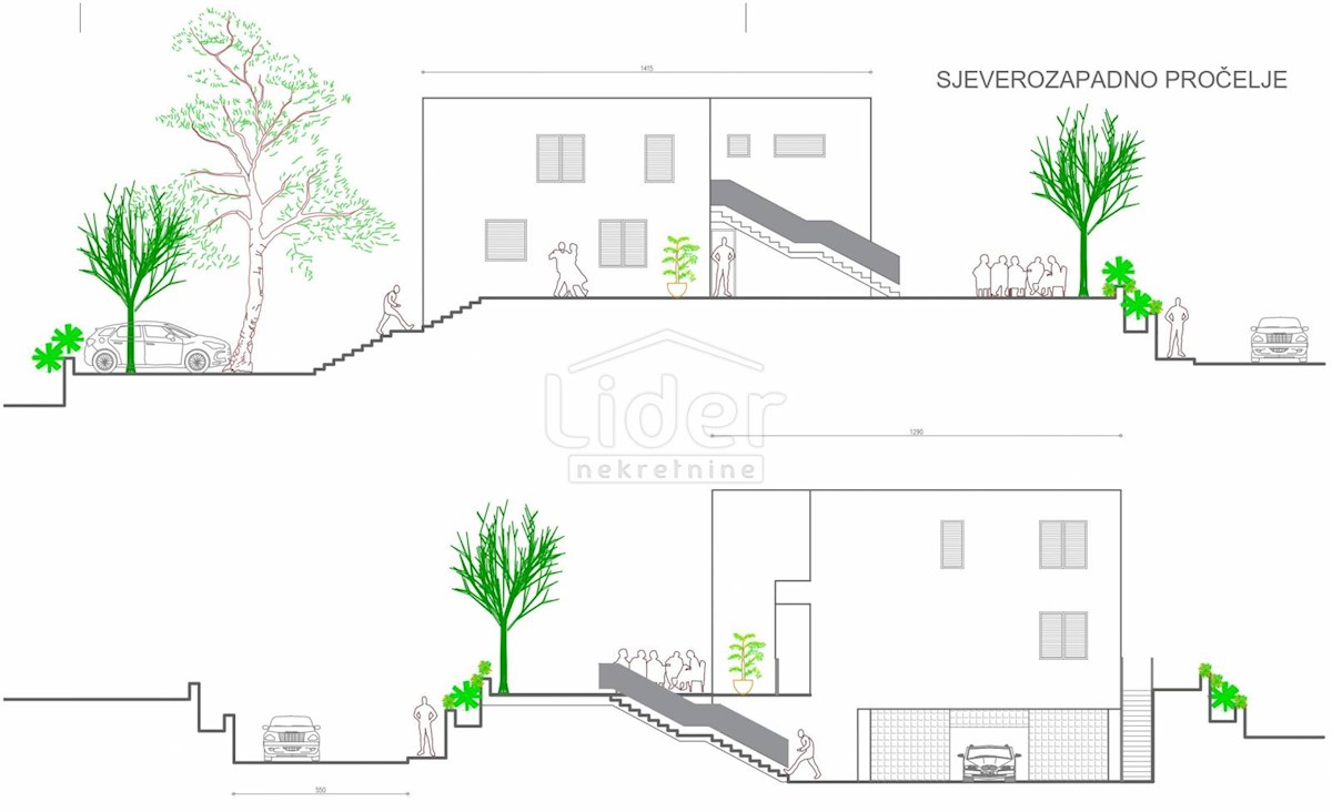 KASTAV Nuova costruzione con garage e giardino