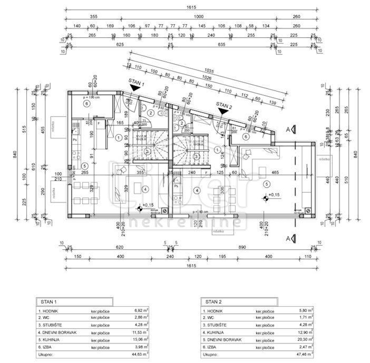 Appartamento Trsat, Rijeka, 130m2