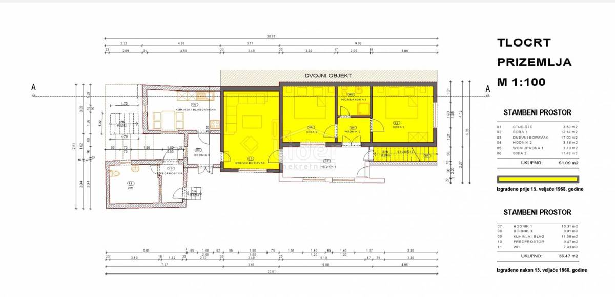KARLOBAG Casa di 153 m2 con vista mare