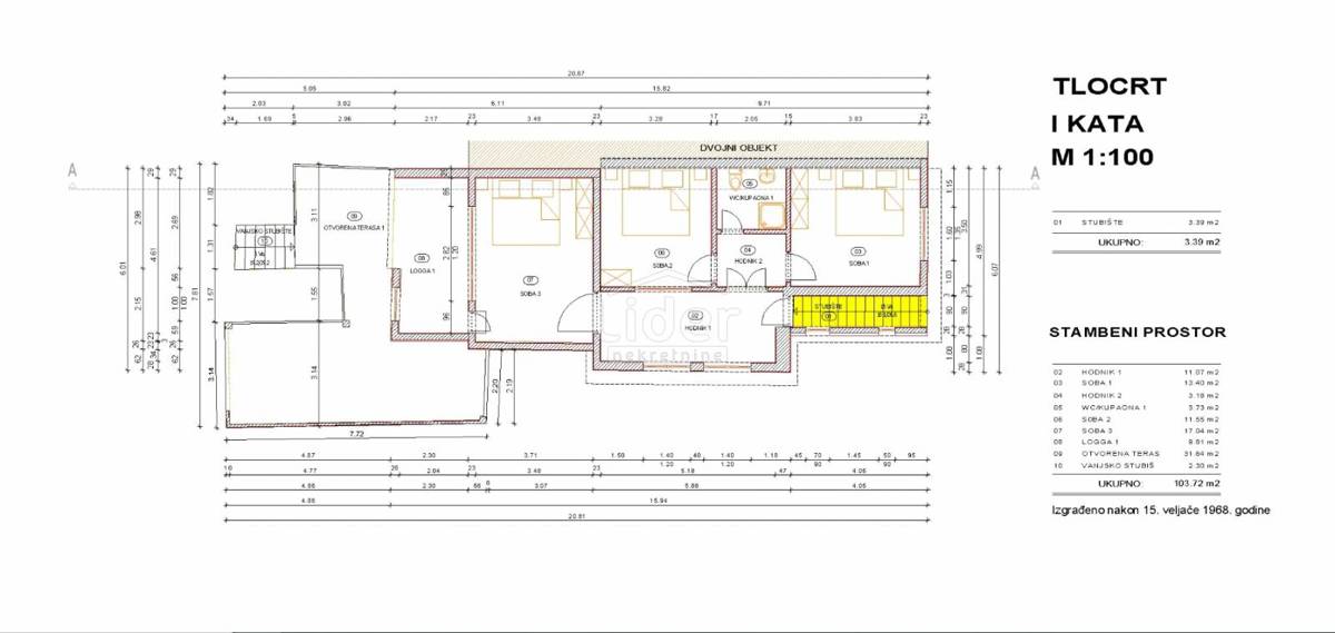 KARLOBAG Casa di 153 m2 con vista mare