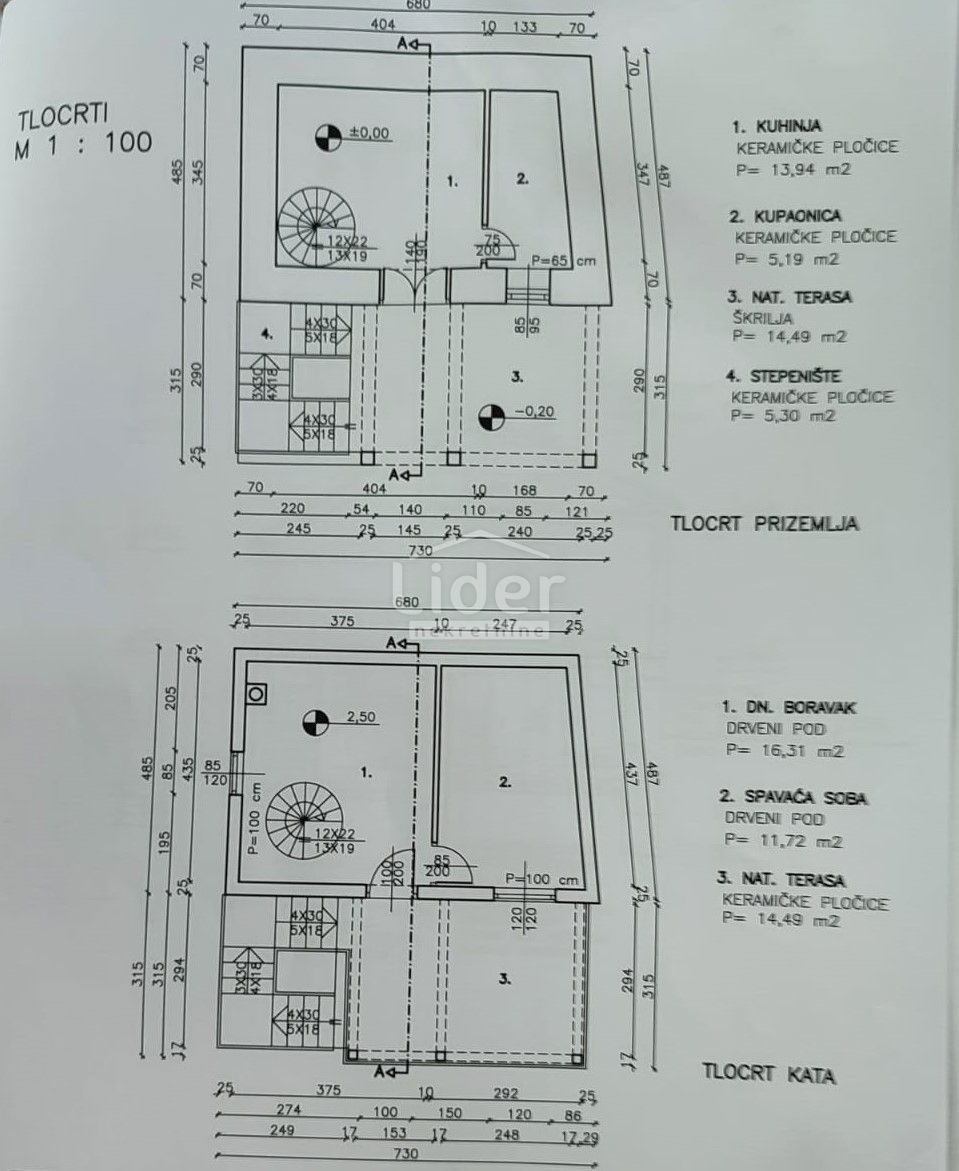 Casa Oprtalj, 1.300m2