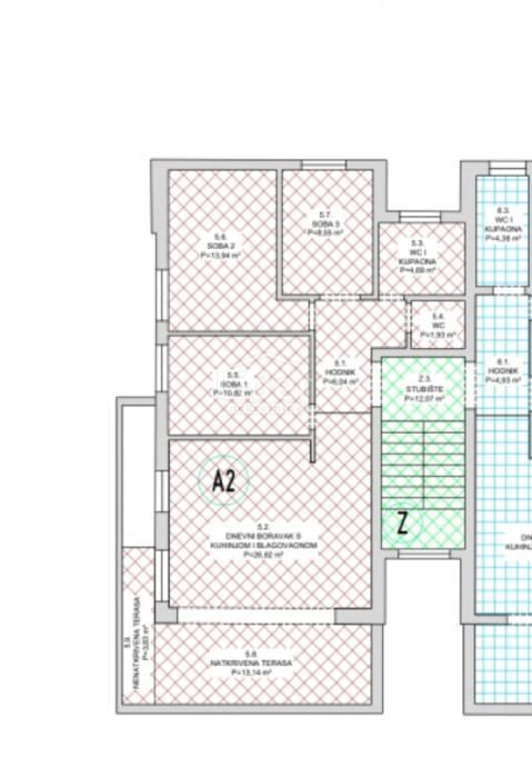 Appartamento Novalja, DA, 92m2