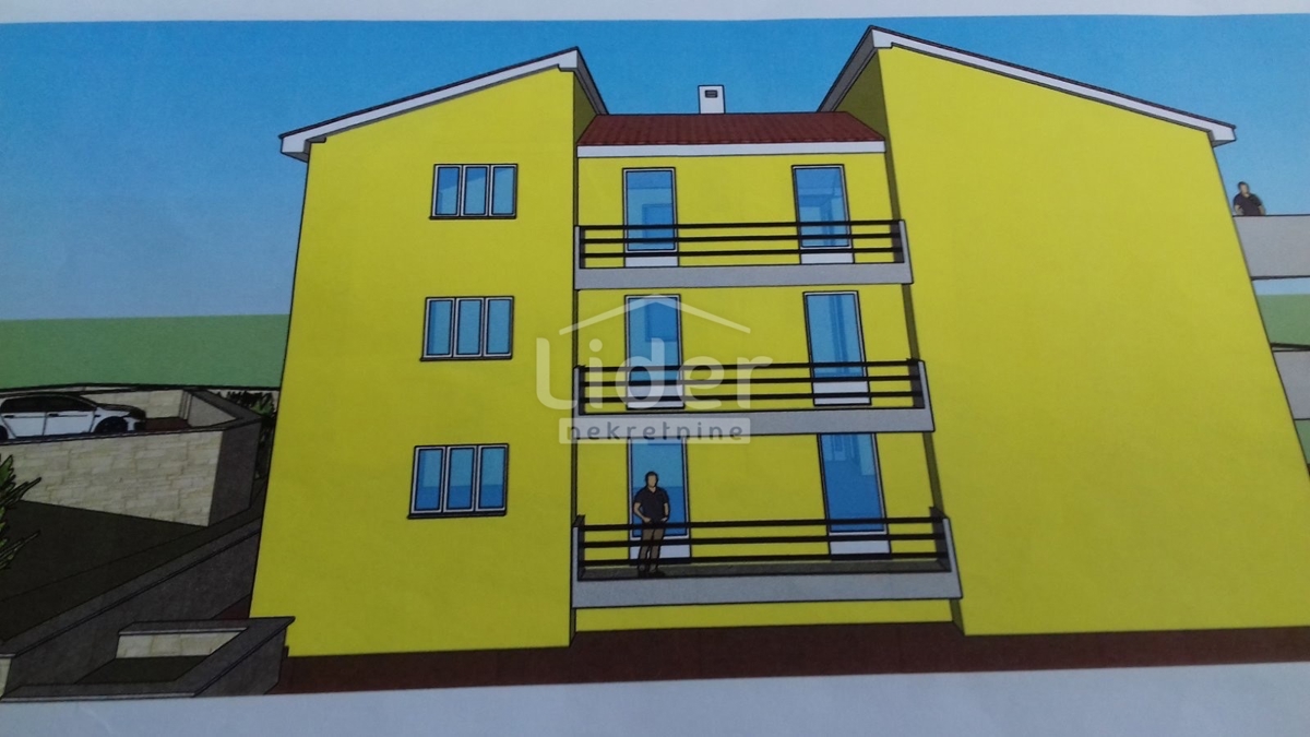 KASTAV Terreno di 1000 m2 con permesso di costruzione