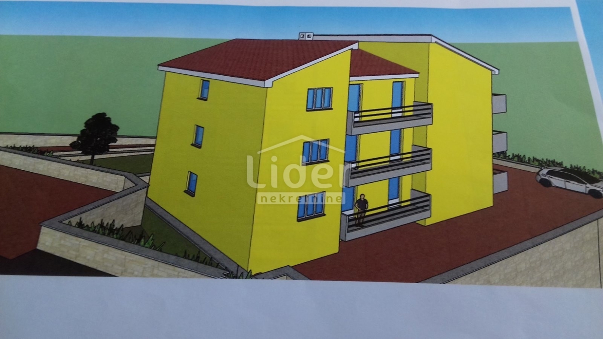 KASTAV Terreno di 1000 m2 con permesso di costruzione