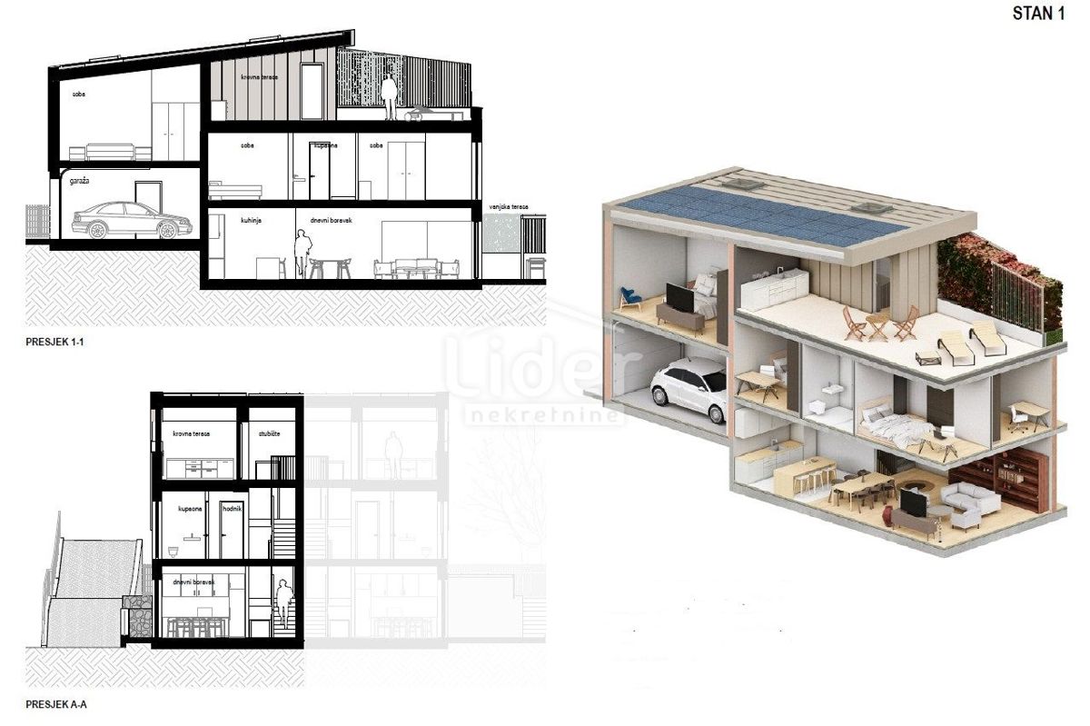 Appartamento Kostrena, 198m2