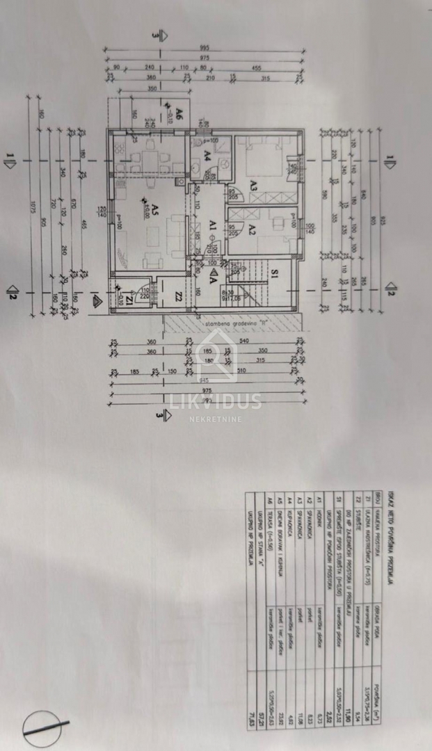 Appartamento Medulin, 72,93m2