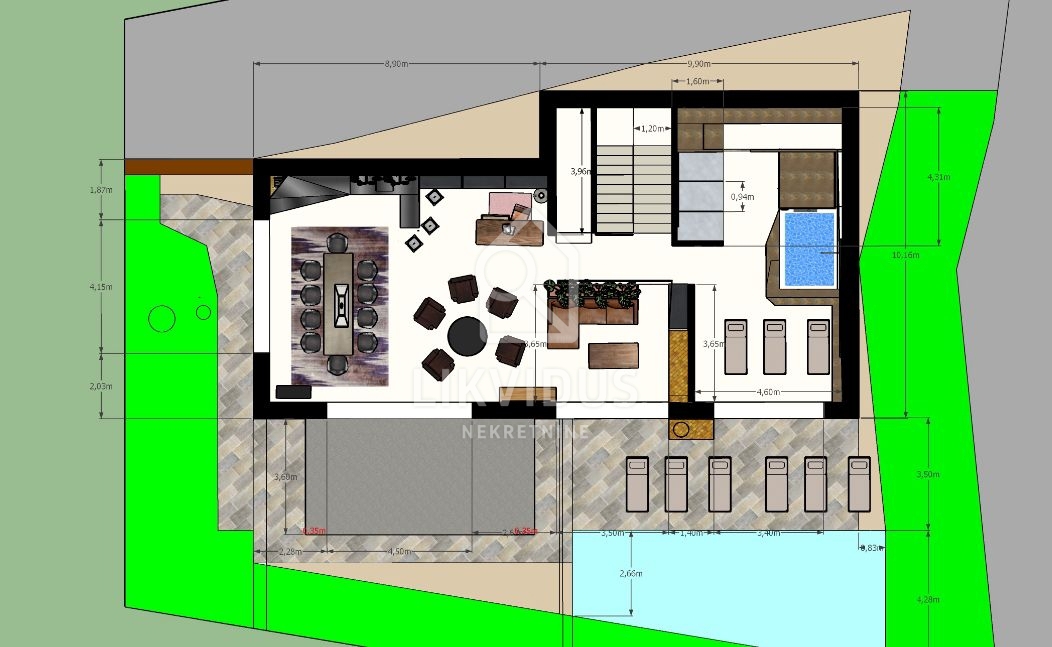 Terreno Oprtalj, 600m2