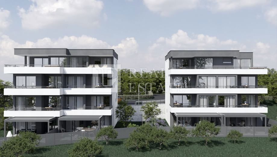 KRALJEVICA - appartamento con giardino di 200 m2 in una nuova costruzione