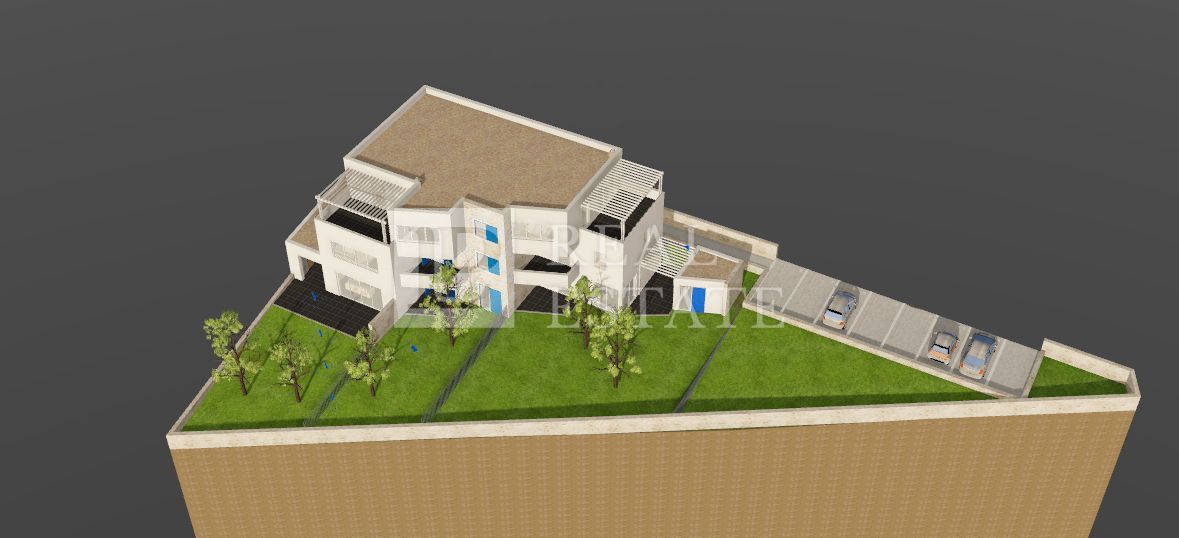 POVILE - appartamento al piano terra in un nuovo edificio con giardino privato