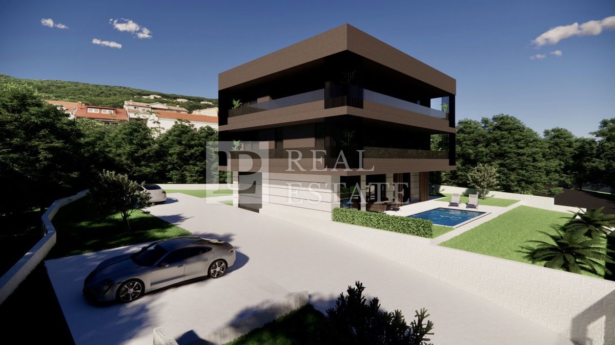 JADRANOVO - appartamento in un lussuoso edificio nuovo con vista sul mare