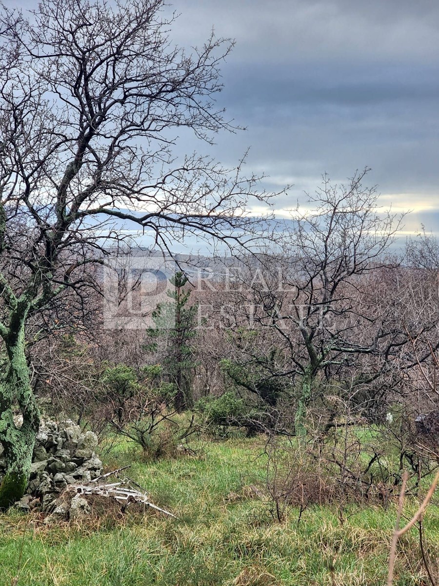 ŠMRIKA - terreno edificabile con vista mare