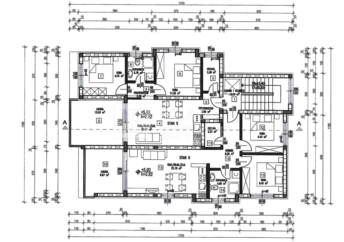 NOVI VINODOLSKI - appartamento con vista mare in un moderno edificio nuovo