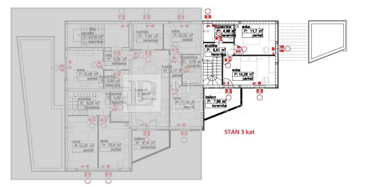 POVILE - appartamento con giardino di 170 m2 in un moderno edificio di nuova costruzione