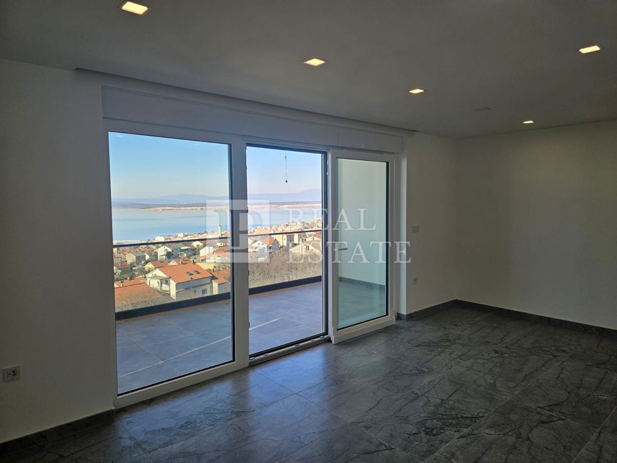 CRIKVENICA - appartamento in un nuovo edificio con vista panoramica sul mare