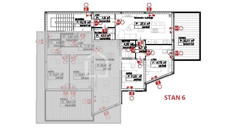 POVILE - appartamento 89m2, nuova costruzione, 250m dal mare