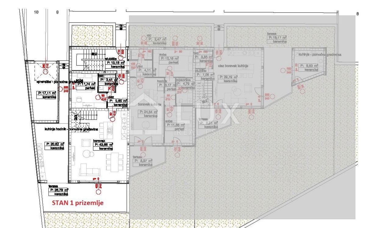 POVILE - appartamento 89m2, nuova costruzione, 250m dal mare