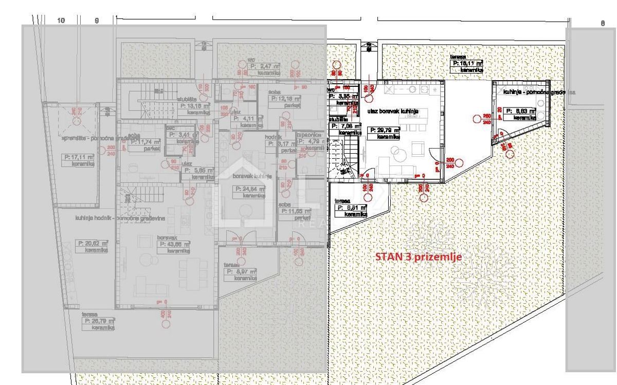 POVILE - appartamento 89m2, nuova costruzione, 250m dal mare