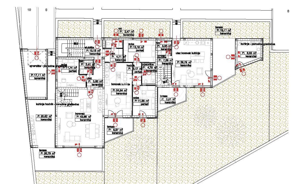 POVILE - appartamento 89m2, nuova costruzione, 250m dal mare