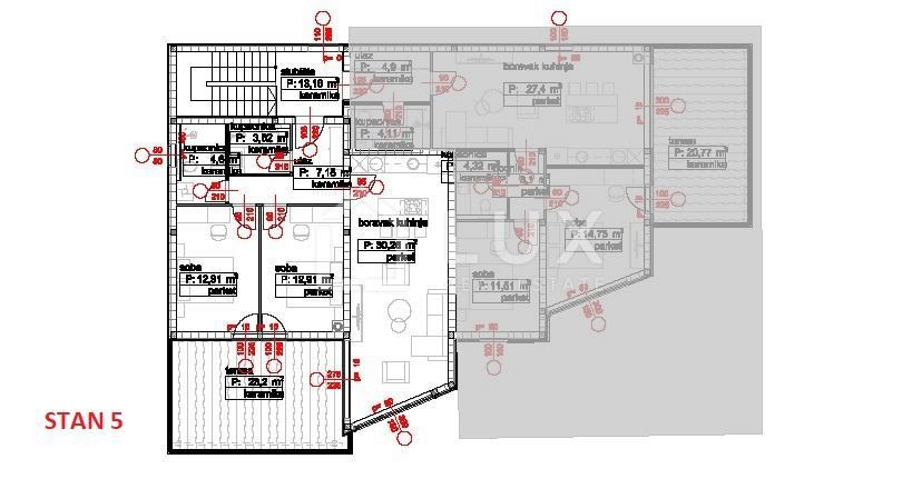 POVILE - appartamento 89m2, nuova costruzione, 250m dal mare