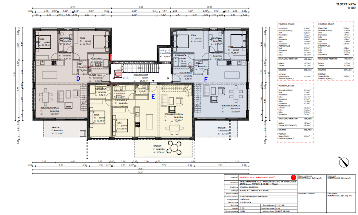 ROVINJ - appartamento duplex, nuova costruzione, 4 camere + bagno, ascensore