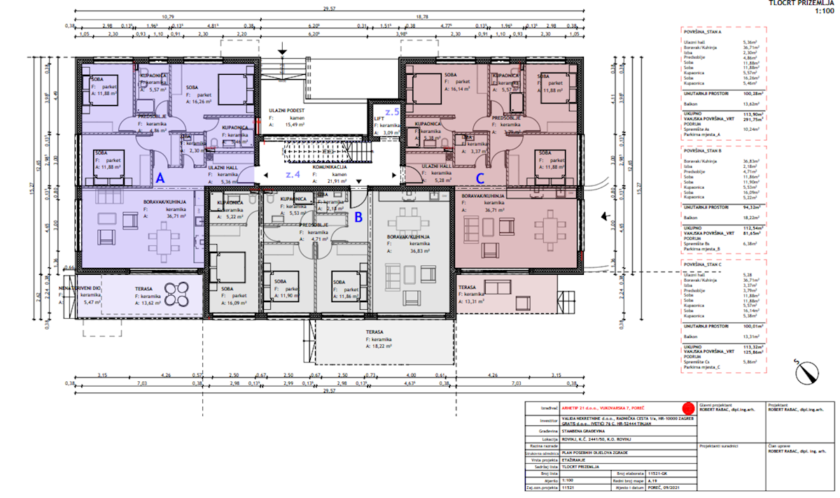 ROVINJ - appartamento duplex, nuova costruzione, 4 camere + bagno, ascensore